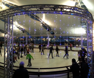 Pattinaggio su ghiaccio al Porto Antico