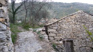 Anello di Pieve: abitazioni lungo il percorso