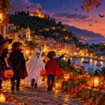 Halloween a Serra Riccò 2026: festa, zucche, giochi e castagnata con Le Radici Halloween incantato sul borgo costiero