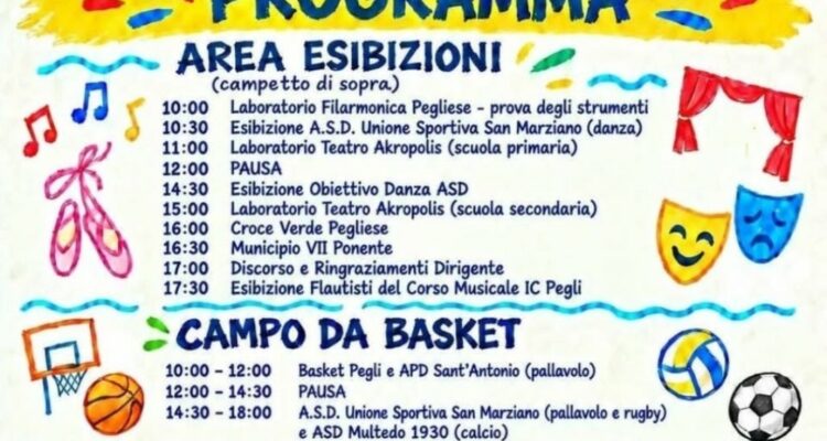 Locandina W IC Pegli 2026 con il programma della giornata